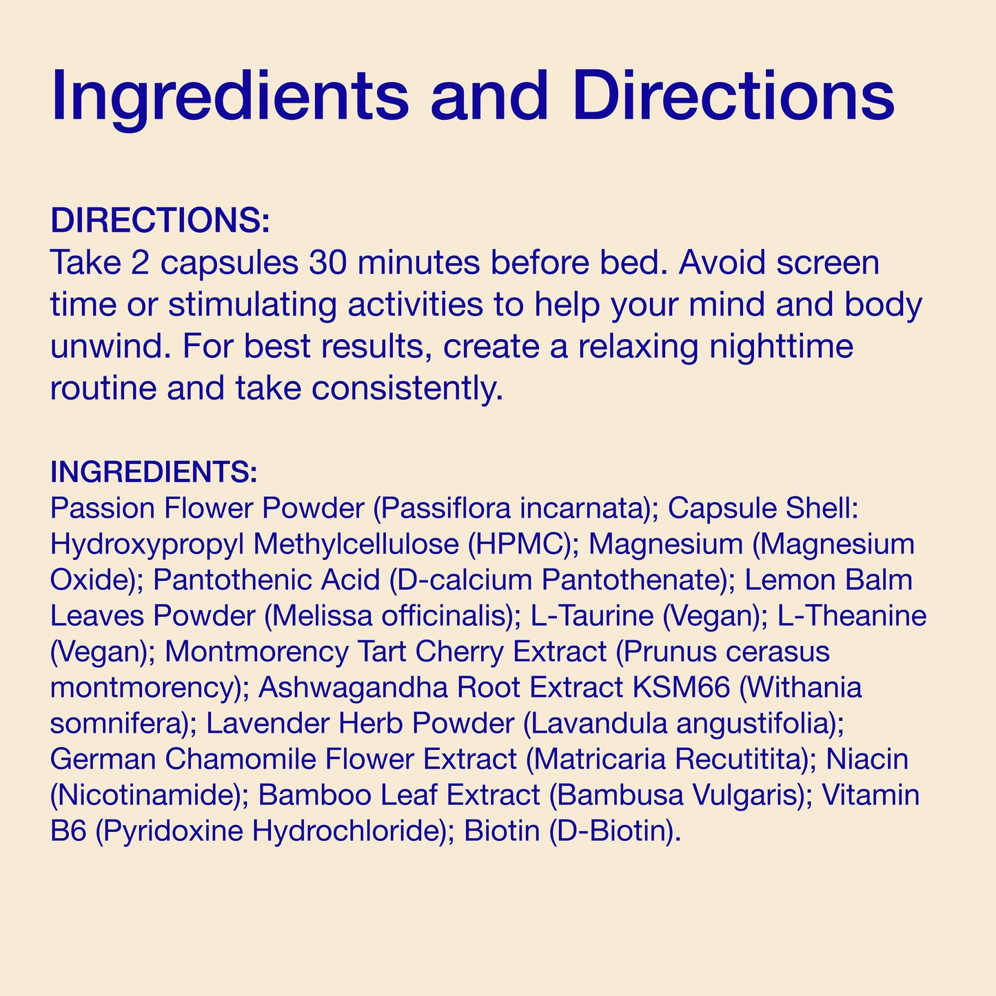 Natural Dose SLEEP - 100% Natural formula